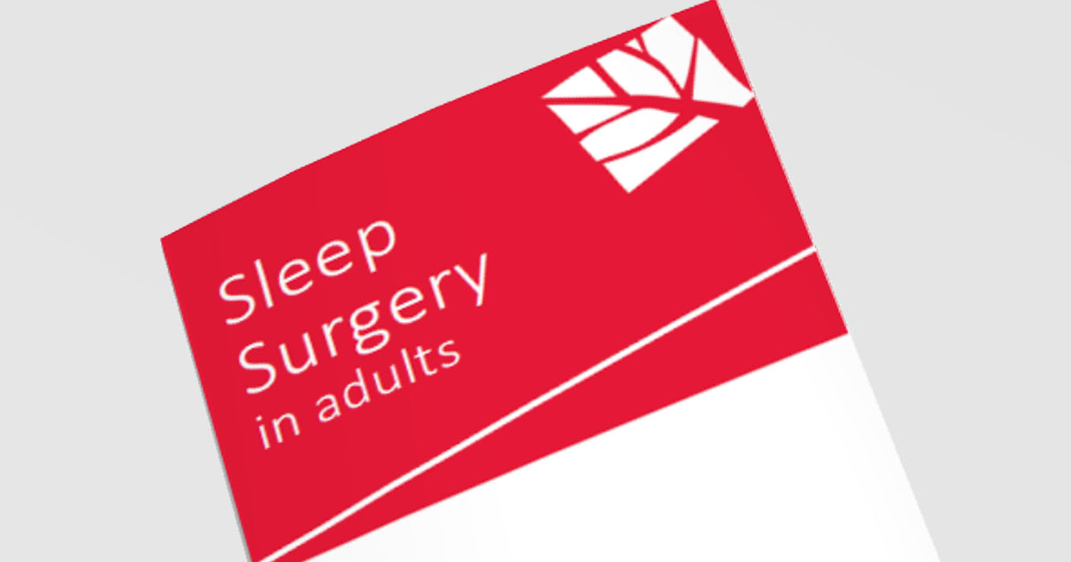 Sleep surgery in adults